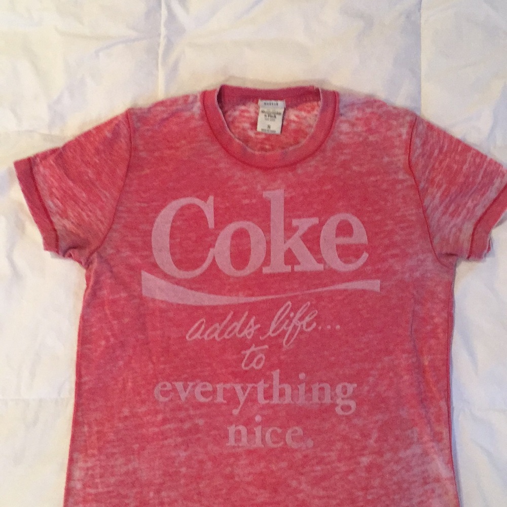 Red burnout Coke tee Abercrombie & Fitch vintage